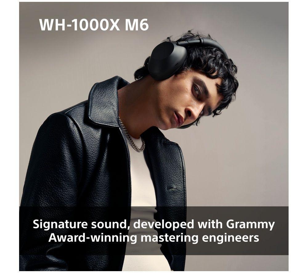SONY WH-1000XM6 Wireless Bluetooth Noise-Cancelling Headphones - Sandstone image number 5 of 21