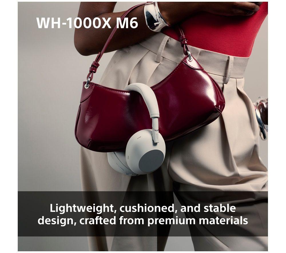 SONY WH-1000XM6 Wireless Bluetooth Noise-Cancelling Headphones - Sandstone image number 7 of 21