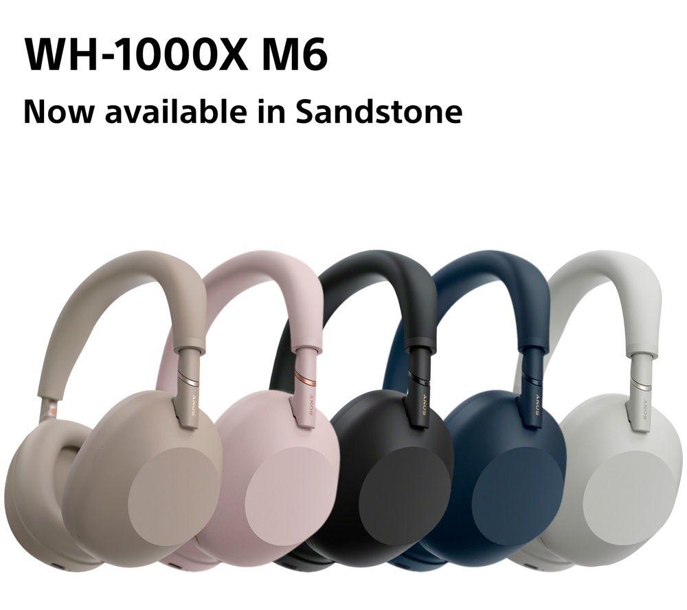 SONY WH-1000XM6 Wireless Bluetooth Noise-Cancelling Headphones - Sandstone image number 15 of 21