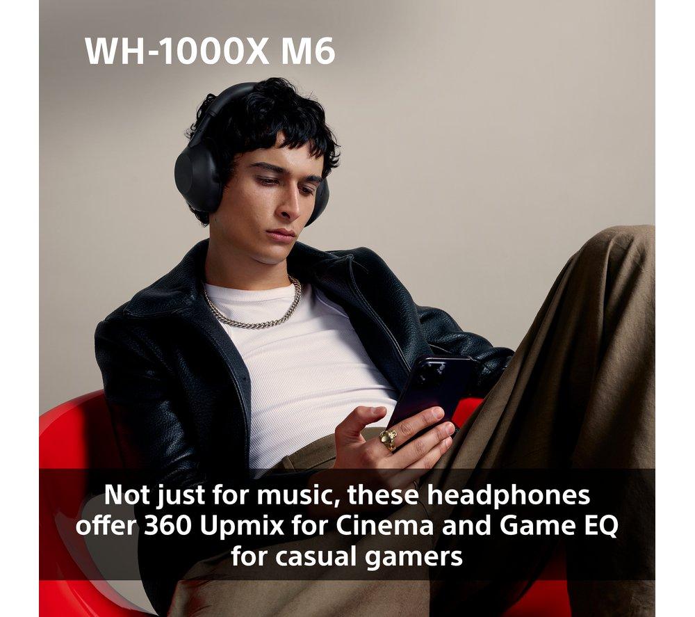 SONY WH-1000XM6 Wireless Bluetooth Noise-Cancelling Headphones - Pink image number 9 of 21
