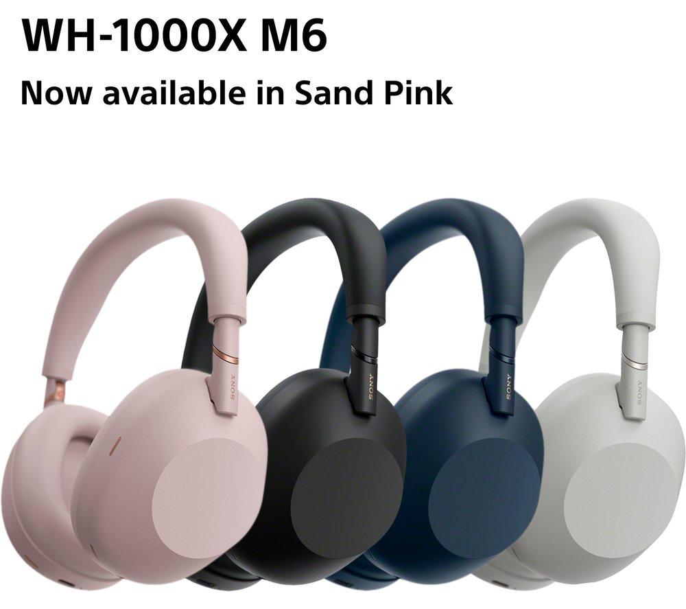 SONY WH-1000XM6 Wireless Bluetooth Noise-Cancelling Headphones - Pink image number 15 of 21