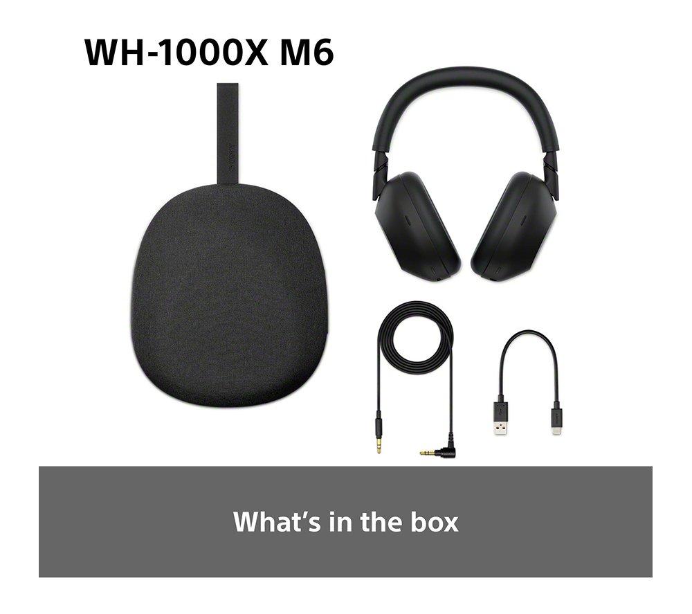 SONY WH-1000XM6 Wireless Bluetooth Noise-Cancelling Headphones - Silver image number 11 of 20