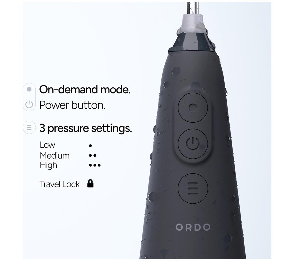 ORDO Hydro Sonic+ Water Flosser - Charcoal Grey image number 4 of 10