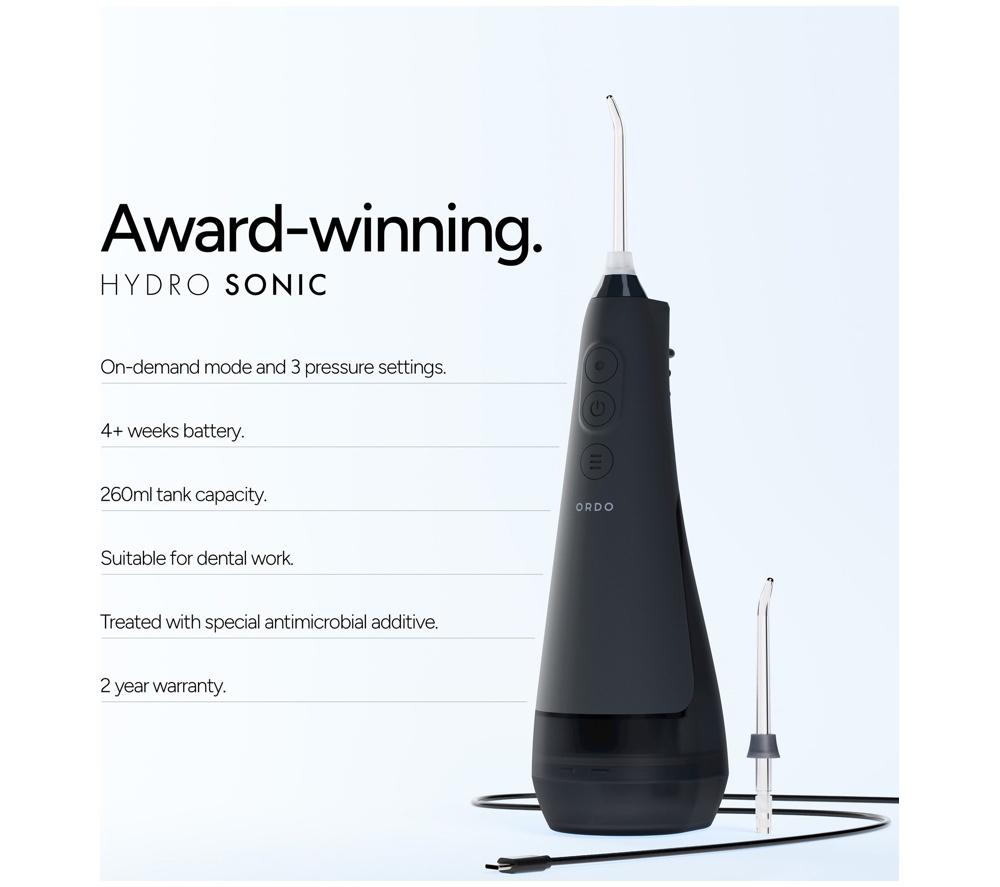 ORDO Hydro Sonic+ Water Flosser - Charcoal Grey image number 7 of 10