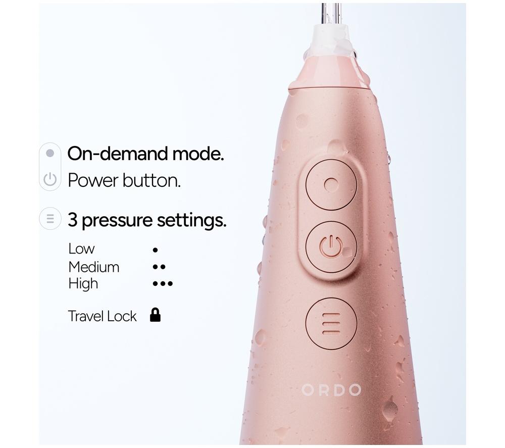 ORDO Hydro Sonic+ Water Flosser - Rose Gold image number 4 of 11