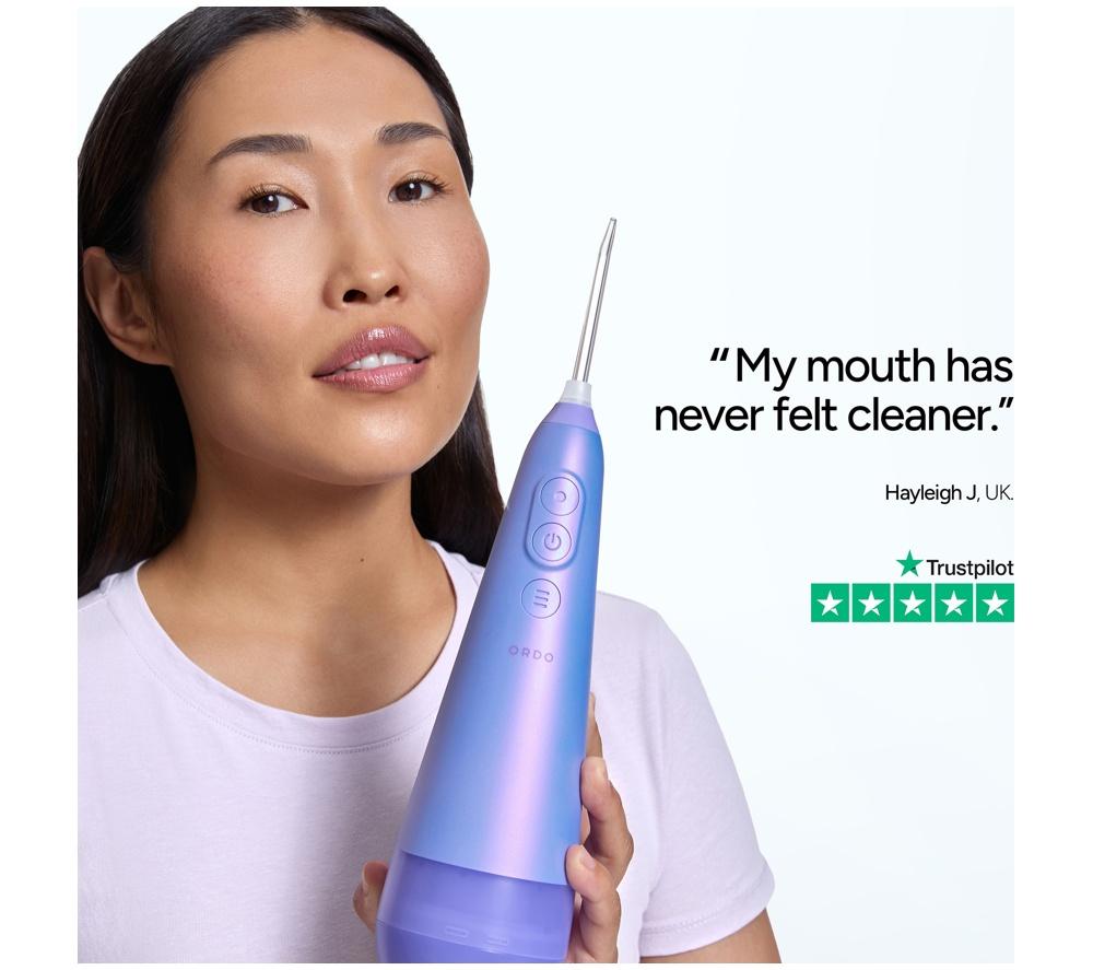 ORDO Hydro Sonic+ Water Flosser - Pearl Violet image number 8 of 11