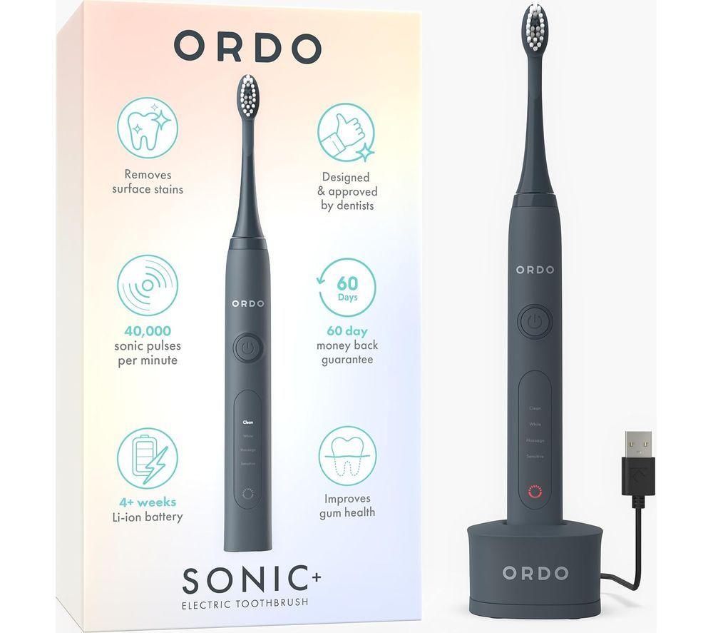 ORDO Sonic+ Electric Toothbrush - Charcoal Grey image number 7 of 7