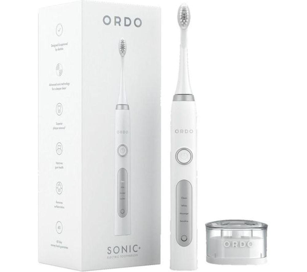 ORDO Sonic+ Electric Toothbrush - White & Silver