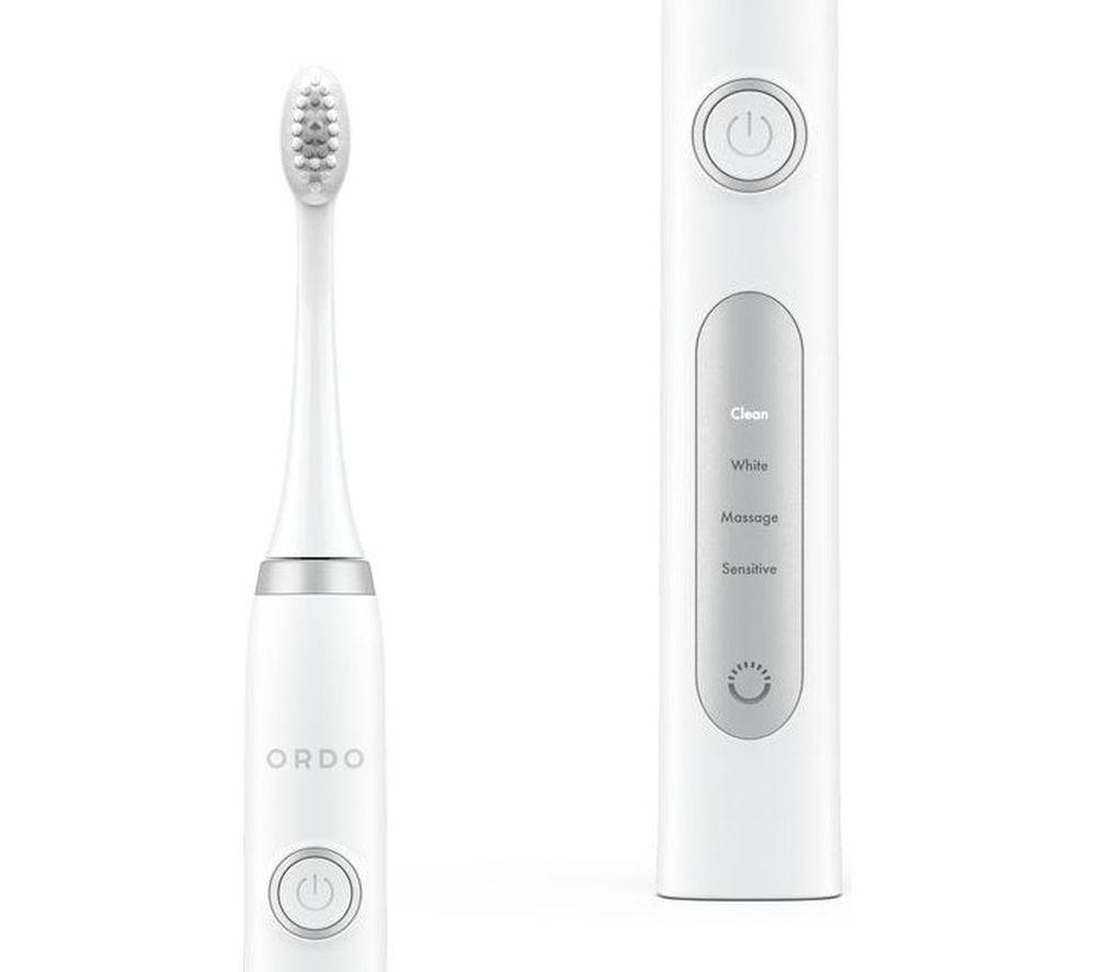 ORDO Sonic+ Electric Toothbrush - White & Silver image number 5 of 6
