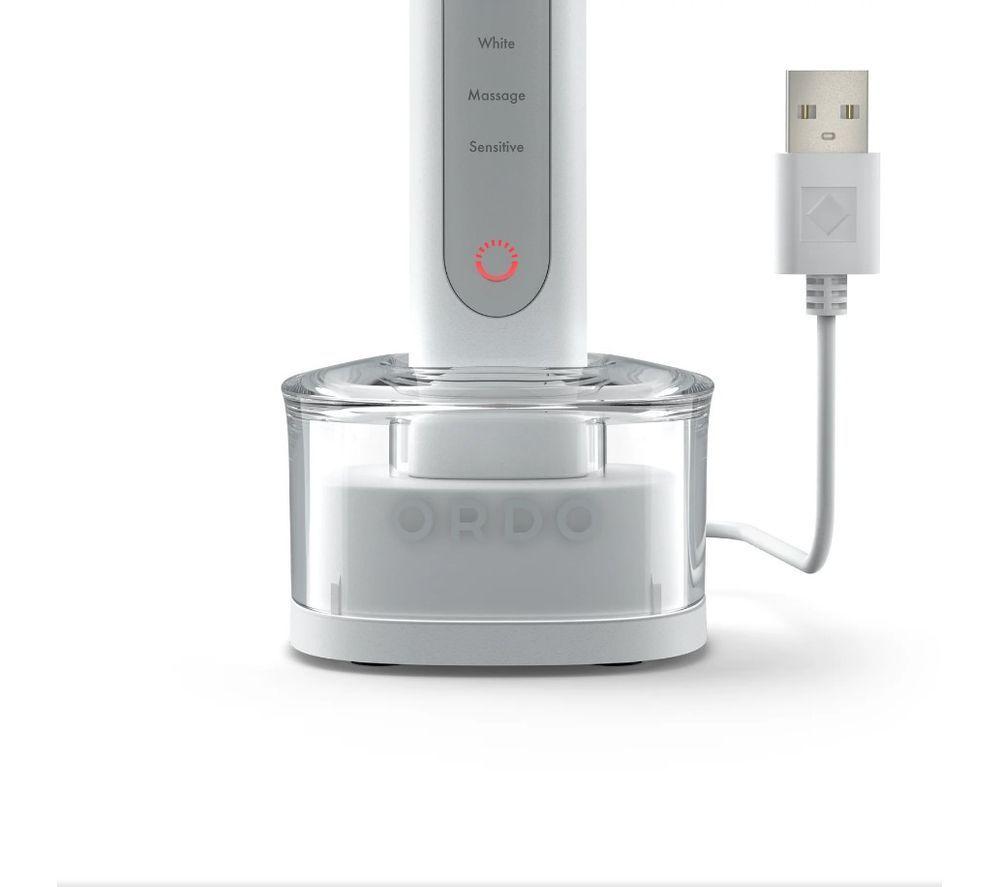 ORDO Sonic+ Electric Toothbrush - White & Silver image number 6 of 6