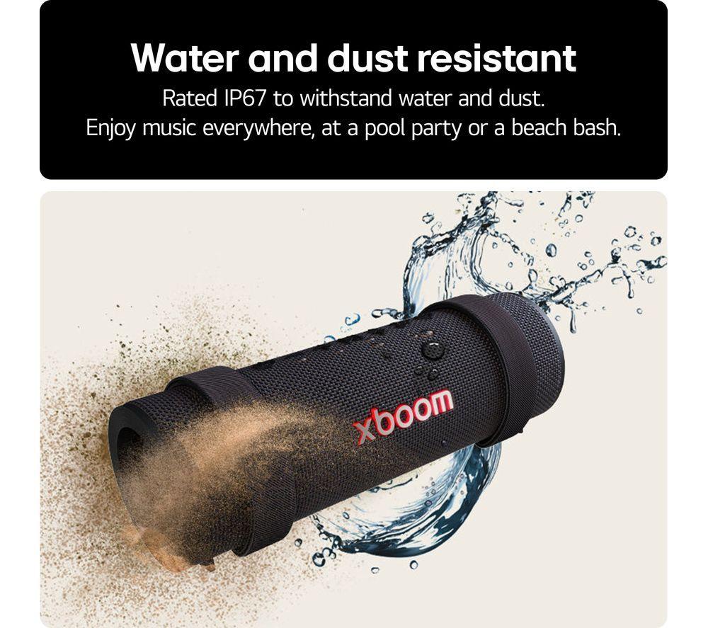 LG xboom Grab Portable Bluetooth Speaker - Black image number 9 of 14