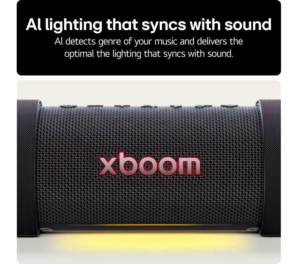 LG xboom Grab Portable Bluetooth Speaker - Black image number 10 of 14