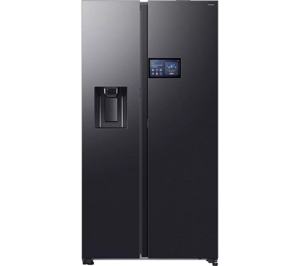 SAMSUNG Bespoke Series 9 Family Hub 9” RS90F64EEFEU American-Style Smart Fridge Freezer - Black