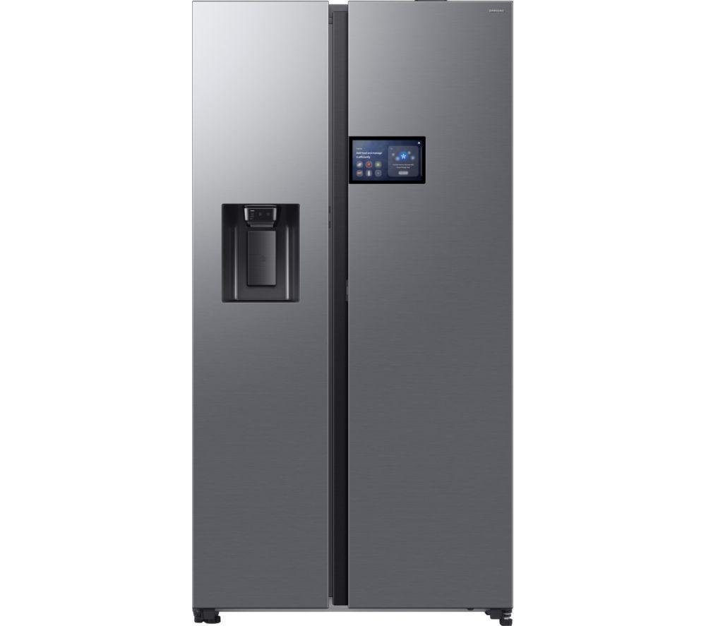 SAMSUNG Bespoke AI Series 9 RS90F64EETEU American-Style Smart Fridge Freezer – Silver, Silver/Grey