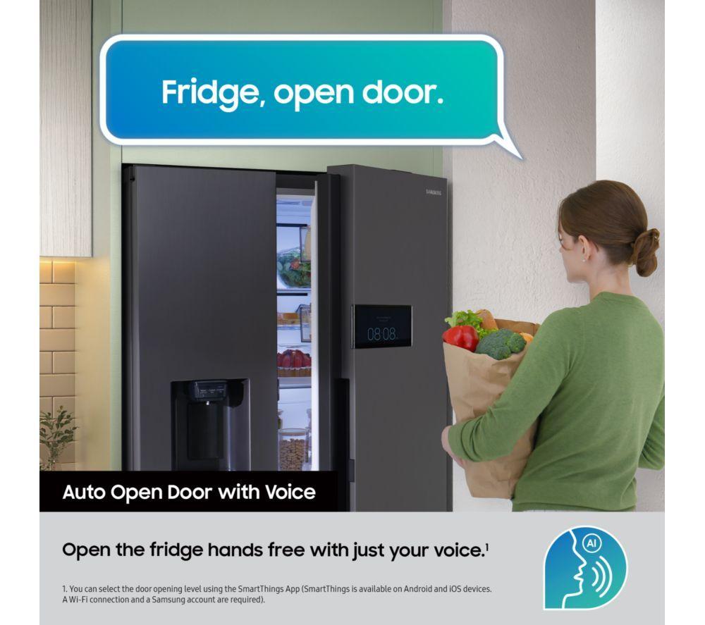 SAMSUNG Bespoke Series 9 AI Home RS90F64EETEU American-Style Smart Fridge Freezer - Silver image number 6 of 30