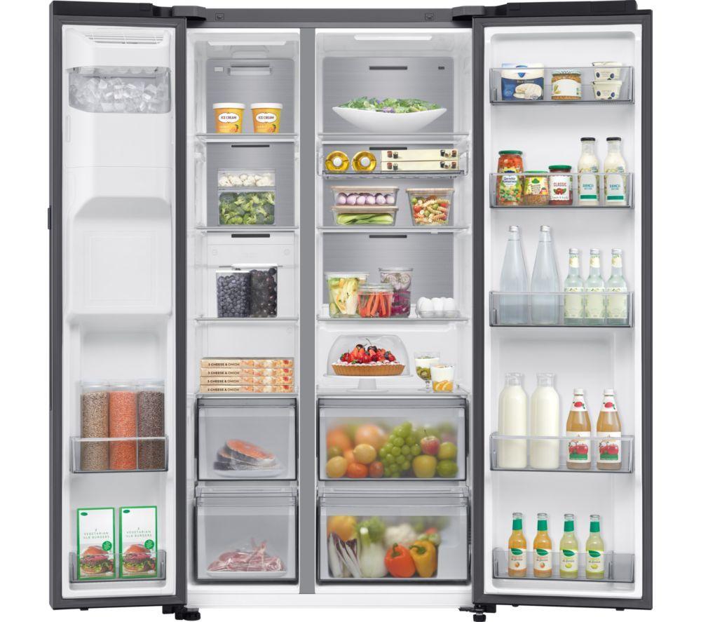 SAMSUNG Bespoke Series 9 AI Home RS90F64EETEU American-Style Smart Fridge Freezer - Silver image number 12 of 30