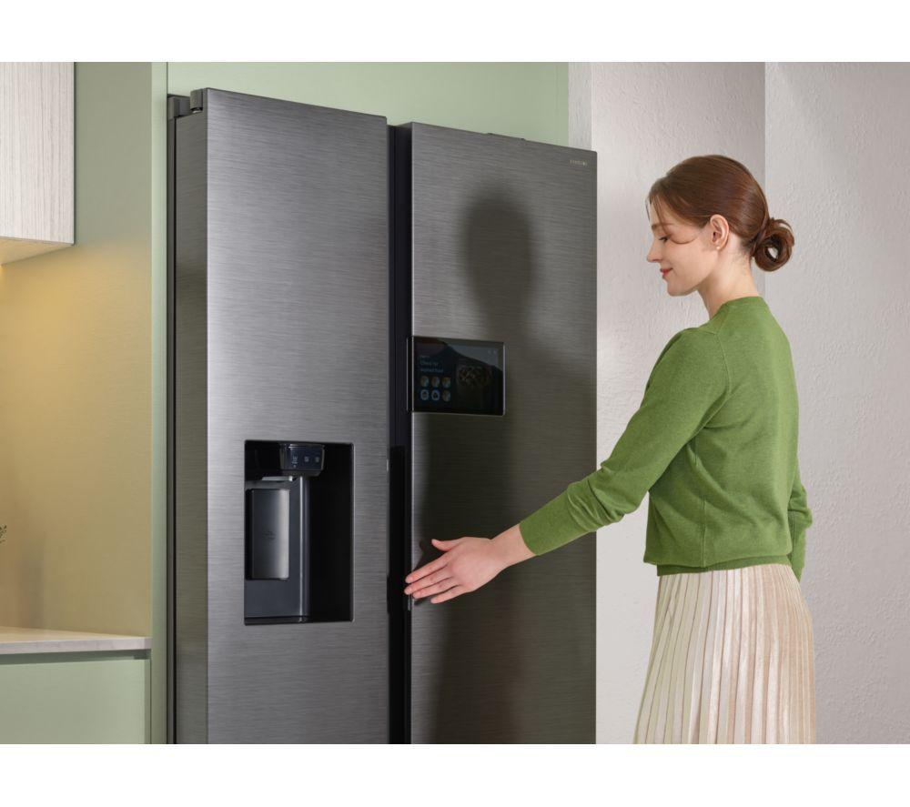 SAMSUNG Bespoke Series 9 AI Home RS90F64EETEU American-Style Smart Fridge Freezer - Silver image number 18 of 30