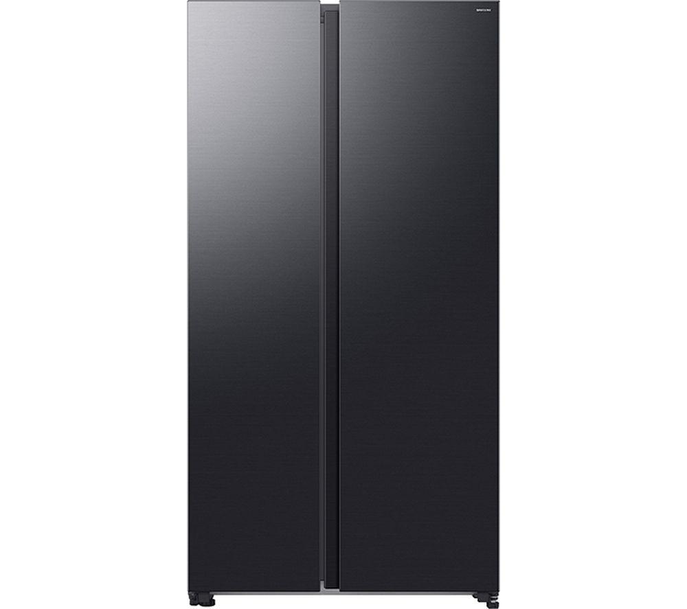 SAMSUNG Series 6 SpaceMax RS70F65QEFEU American-Style Smart Fridge Freezer – Black, Black