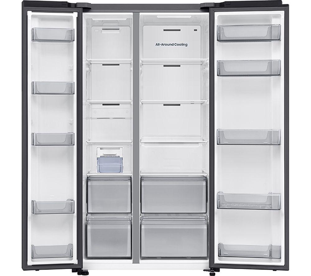 SAMSUNG Series 6 SpaceMax RS70F65QEFEU American-Style Smart Fridge Freezer - Black image number 8 of 9