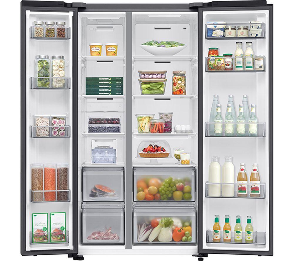 SAMSUNG Series 6 SpaceMax RS70F65QEFEU American-Style Smart Fridge Freezer - Black image number 9 of 9