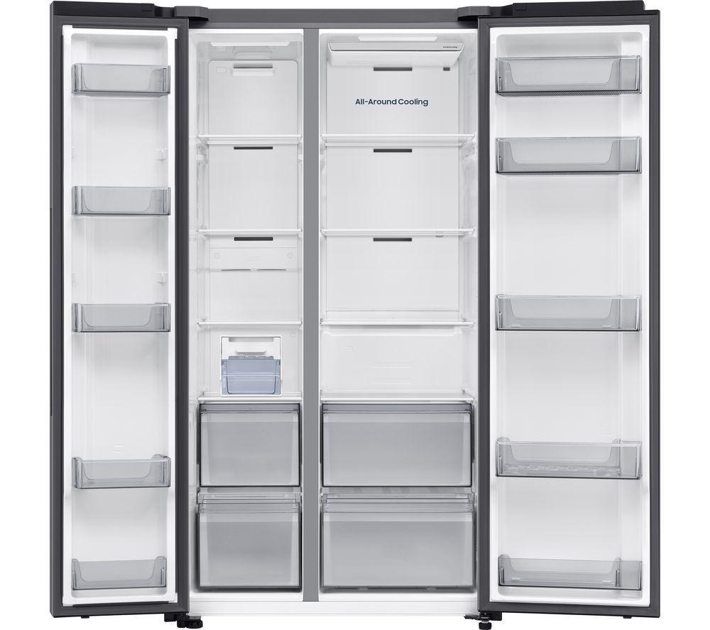 SAMSUNG Bespoke AI Series 7 SpaceMax RS70F68QBTEU American-Style Fridge Freezer - Silver image number 3 of 11