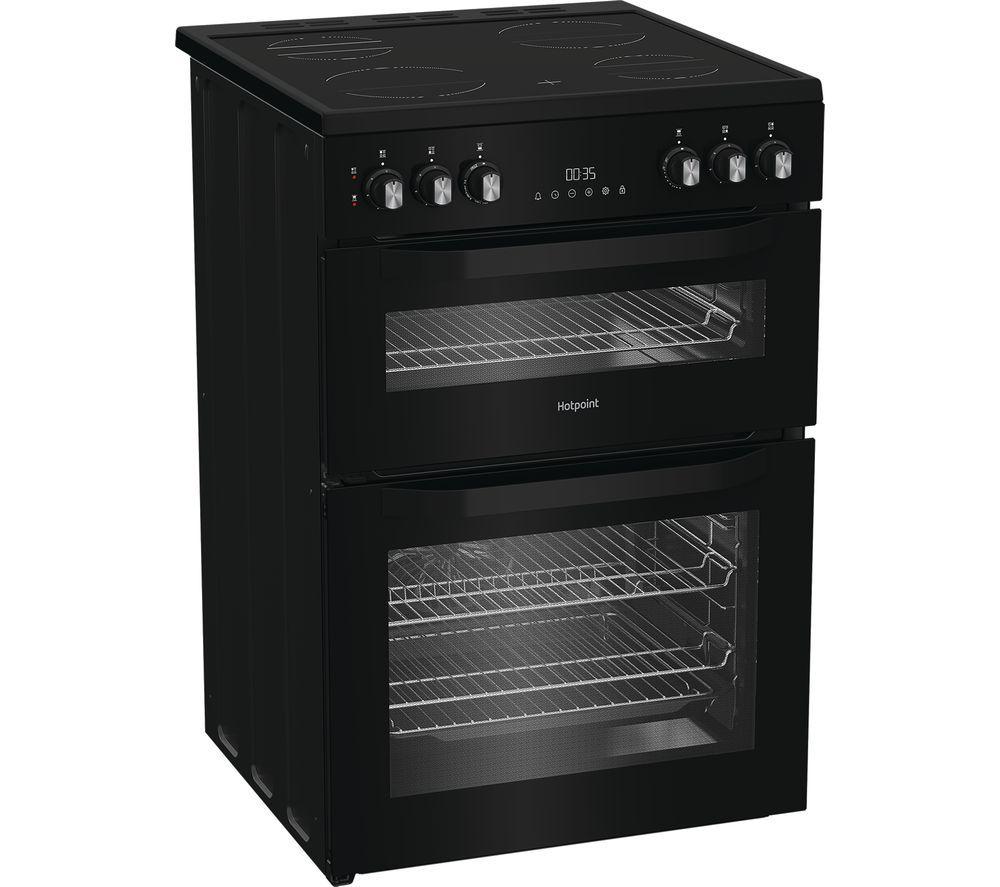 HOTPOINT HDE6VDB1 60 cm Electric Ceramic Cooker - Black image number 6 of 6