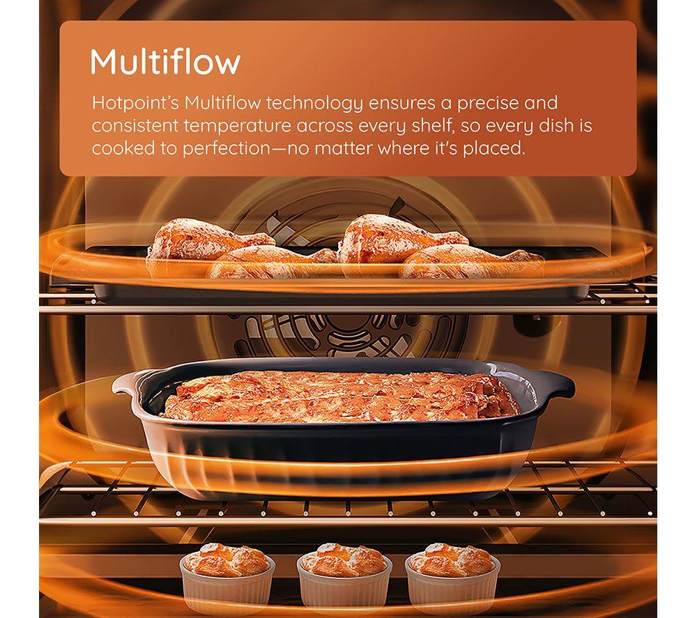 HOTPOINT Multiflow HDE6VDW 60 cm Electric Ceramic Cooker - White image number 4 of 10