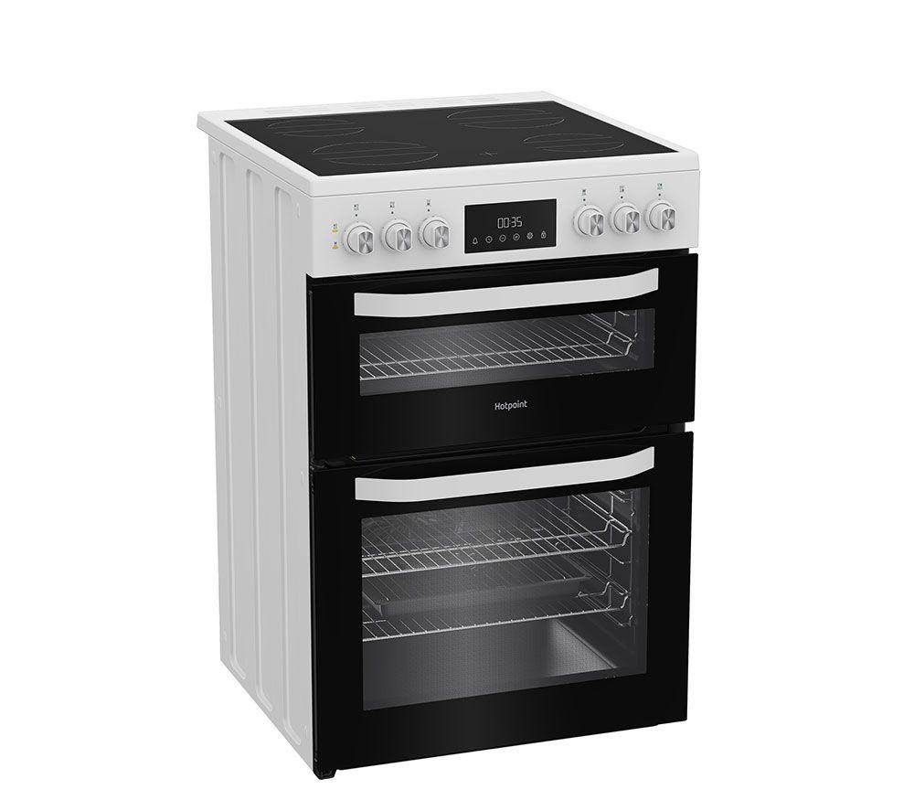 HOTPOINT Multiflow HDE6VDW 60 cm Electric Ceramic Cooker - White image number 5 of 10