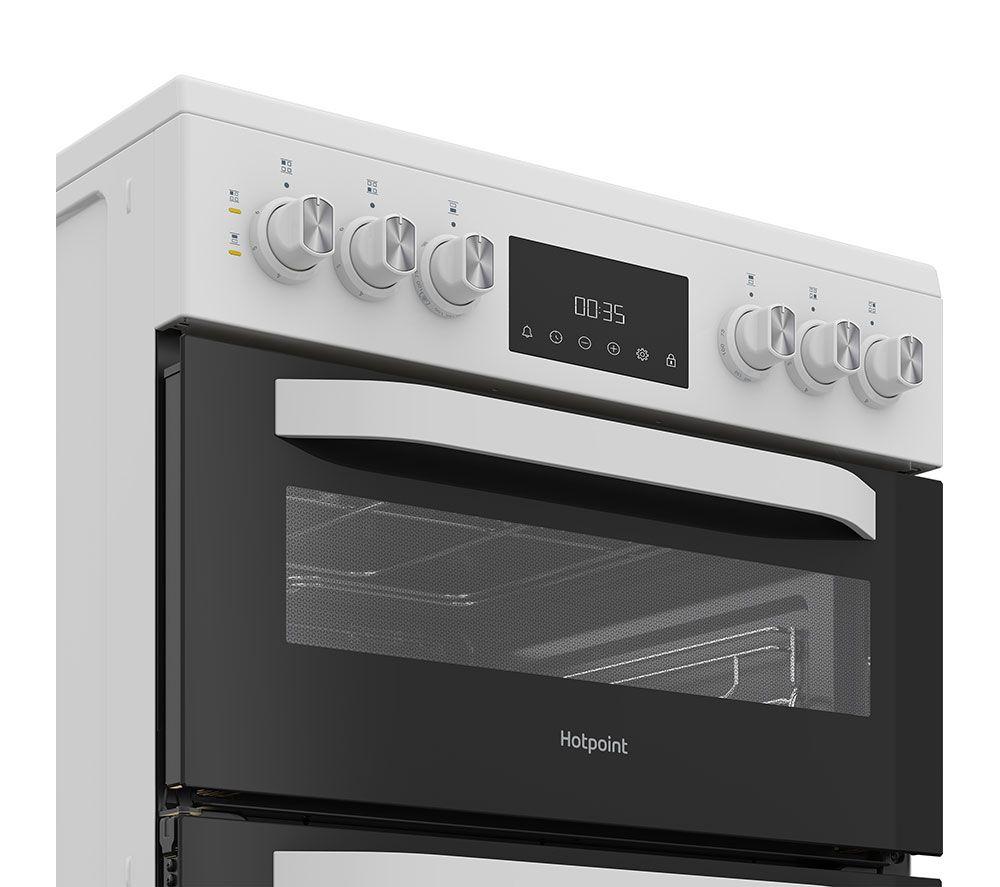 HOTPOINT Multiflow HDE6VDW 60 cm Electric Ceramic Cooker - White image number 6 of 10