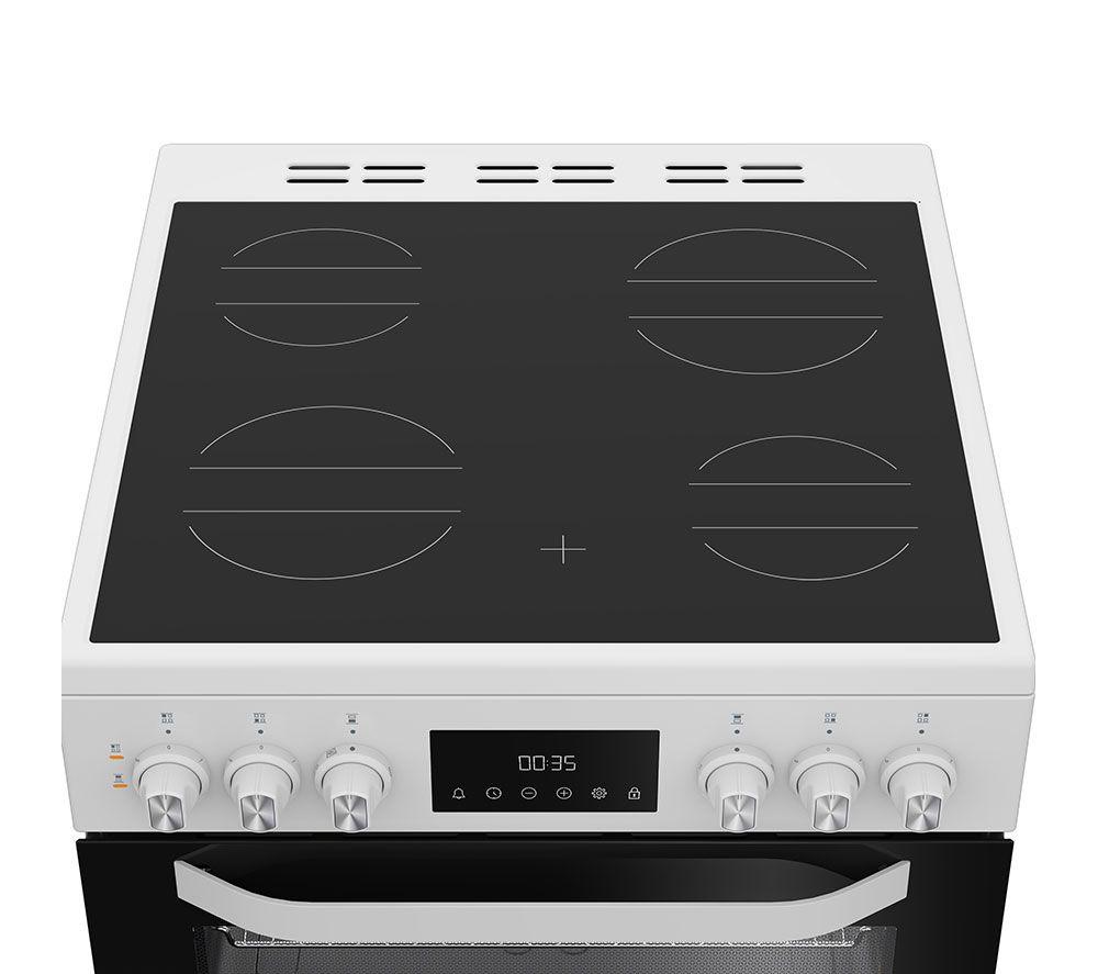 HOTPOINT Multiflow HDE6VDW 60 cm Electric Ceramic Cooker - White image number 7 of 10