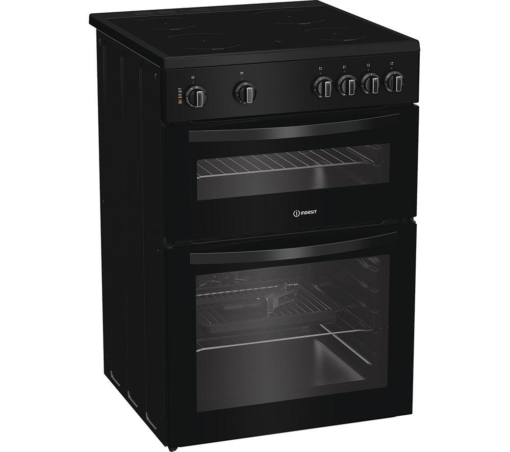 INDESIT ITE6VMB 60 cm Electric Ceramic Cooker - Black image number 5 of 6