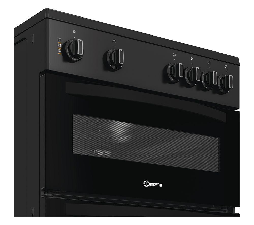 INDESIT ITE6VMB 60 cm Electric Ceramic Cooker - Black image number 6 of 6