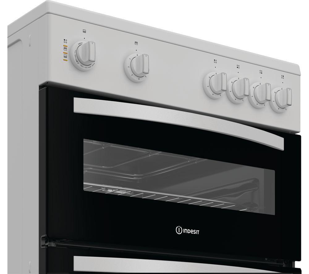 INDESIT ITE6VMW 60 cm Electric Ceramic Cooker - White image number 2 of 4