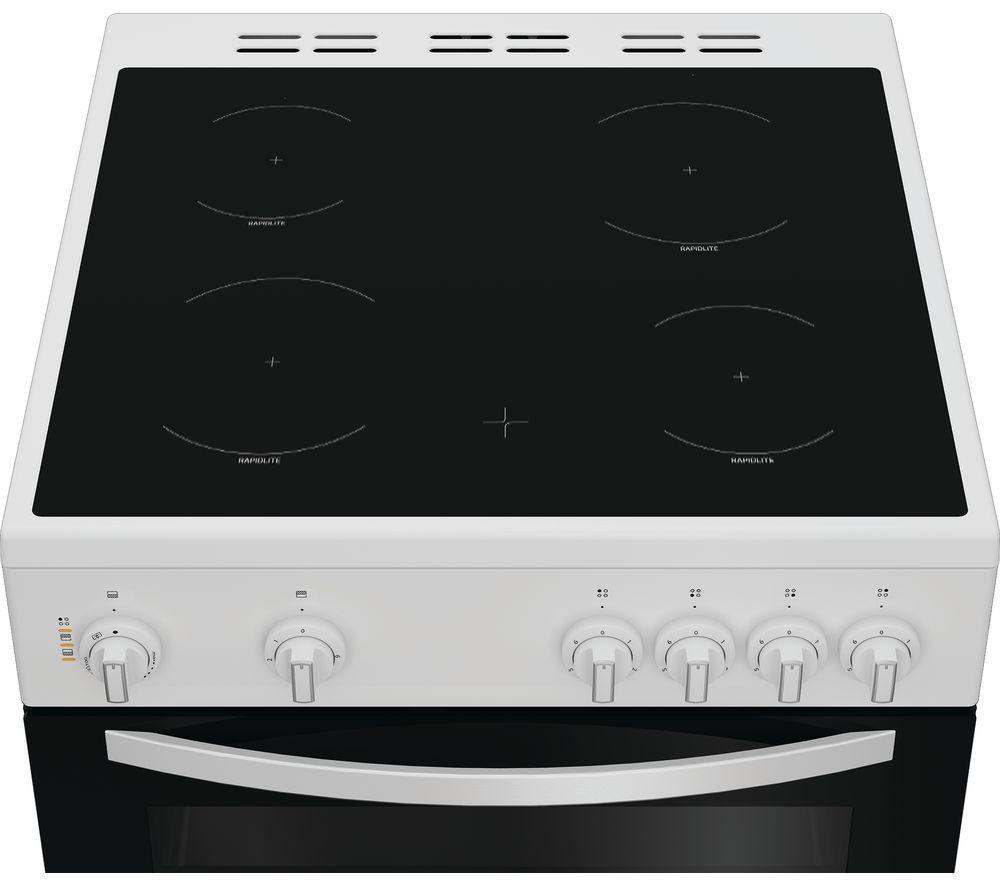 INDESIT ITE6VMW 60 cm Electric Ceramic Cooker - White image number 4 of 4