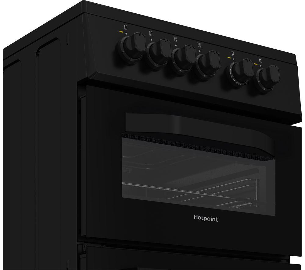 HOTPOINT HTE5VCB 50 cm Electric Ceramic Cooker - Black image number 2 of 11
