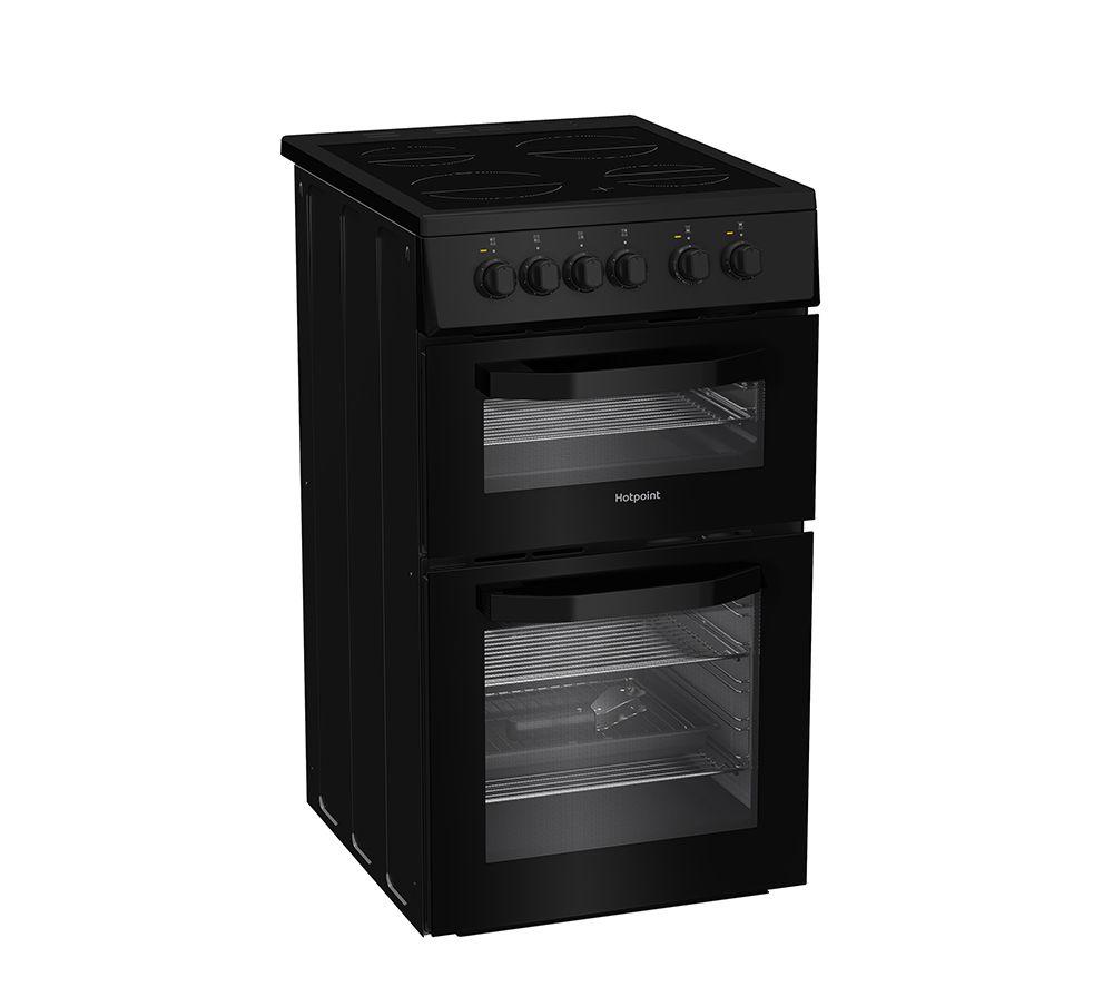 HOTPOINT HTE5VCB 50 cm Electric Ceramic Cooker - Black image number 5 of 11