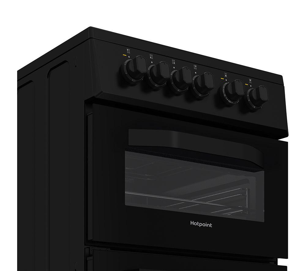 HOTPOINT HTE5VCB 50 cm Electric Ceramic Cooker - Black image number 7 of 11