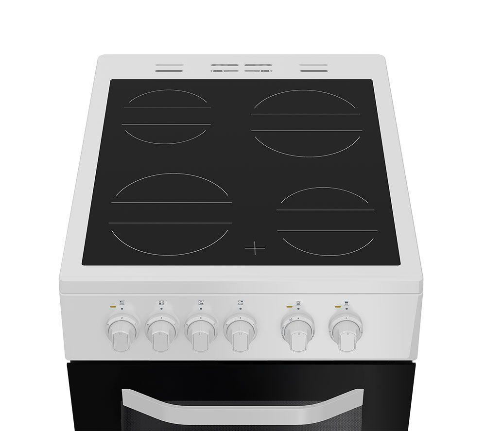 HOTPOINT HTE5VCW 50 cm Electric Ceramic Cooker - White image number 5 of 10