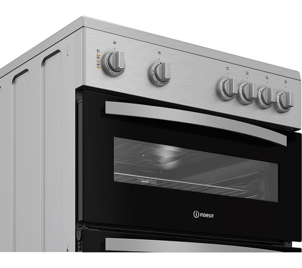 INDESIT IDE6VMX 60 cm Electric Ceramic Cooker - Stainless Steel image number 5 of 5