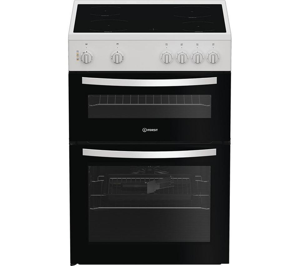 INDESIT IDE6VMW 60 cm Electric Ceramic Cooker - White
