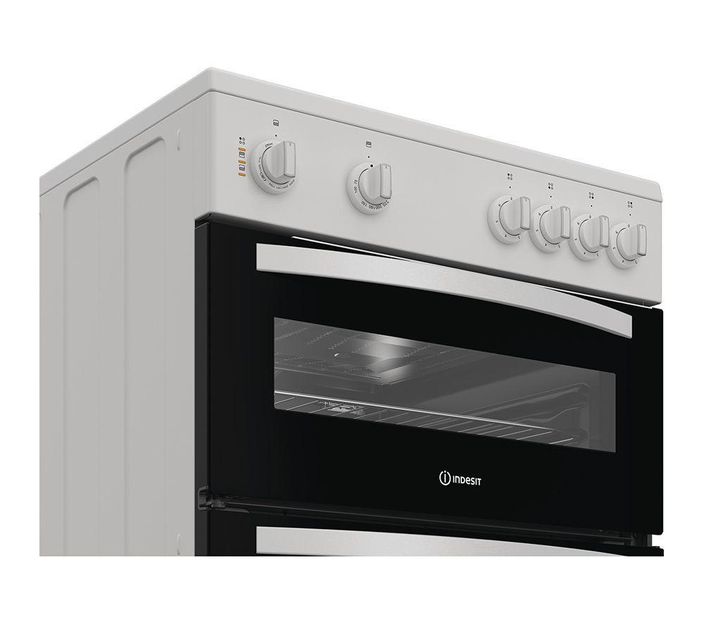 INDESIT IDE6VMW 60 cm Electric Ceramic Cooker - White image number 3 of 5