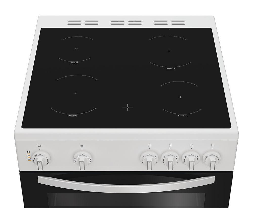 INDESIT IDE6VMW 60 cm Electric Ceramic Cooker - White image number 4 of 5