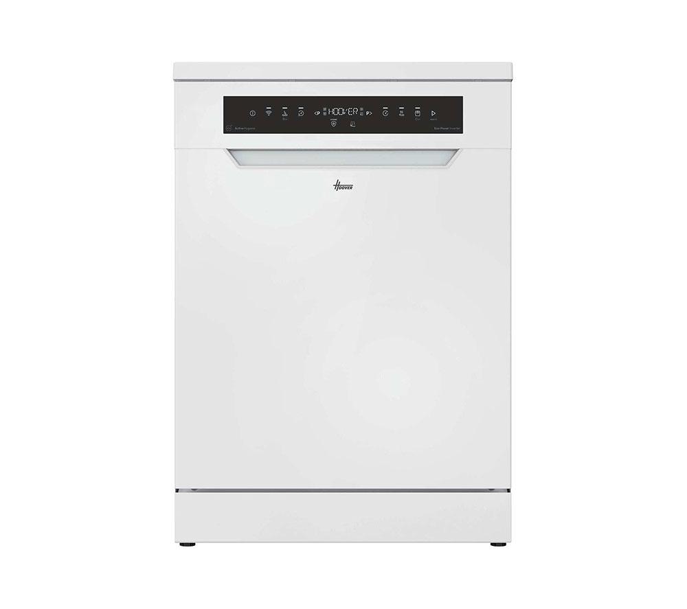 Hoover H-Dish 700 Hf 4A4s3psw-80 Full-Size Wifi-Enabled Dishwasher - White, Silver/Grey