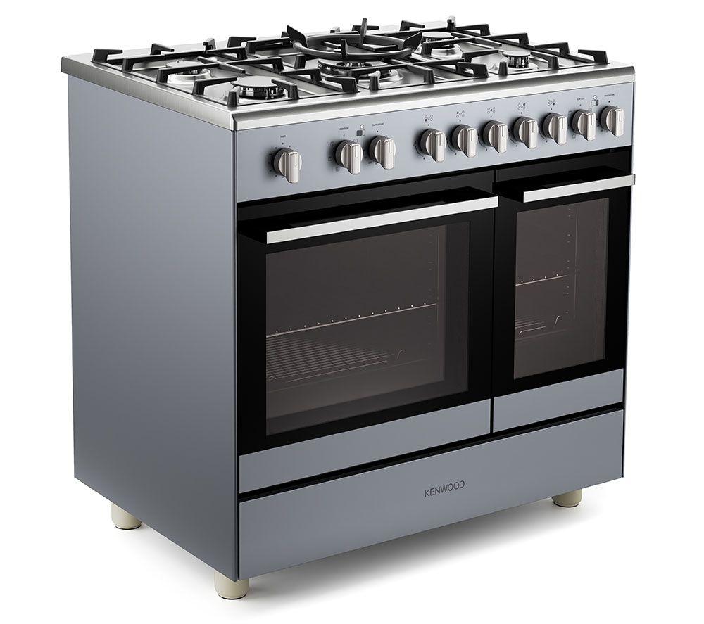KENWOOD CK600DF-SL 90 cm Dual Fuel Range Cooker &ndash; Slate Grey & Chrome image number 2 of 10