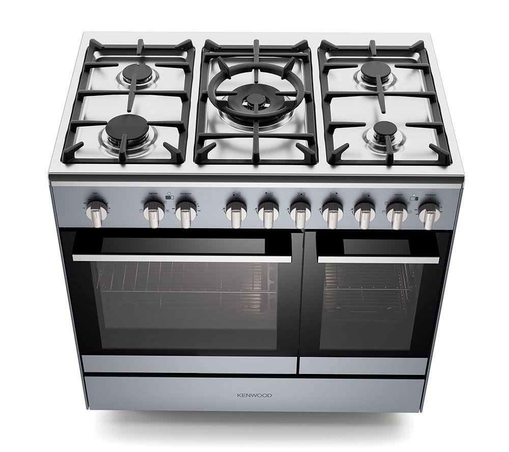 KENWOOD CK600DF-SL 90 cm Dual Fuel Range Cooker &ndash; Slate Grey & Chrome image number 6 of 10