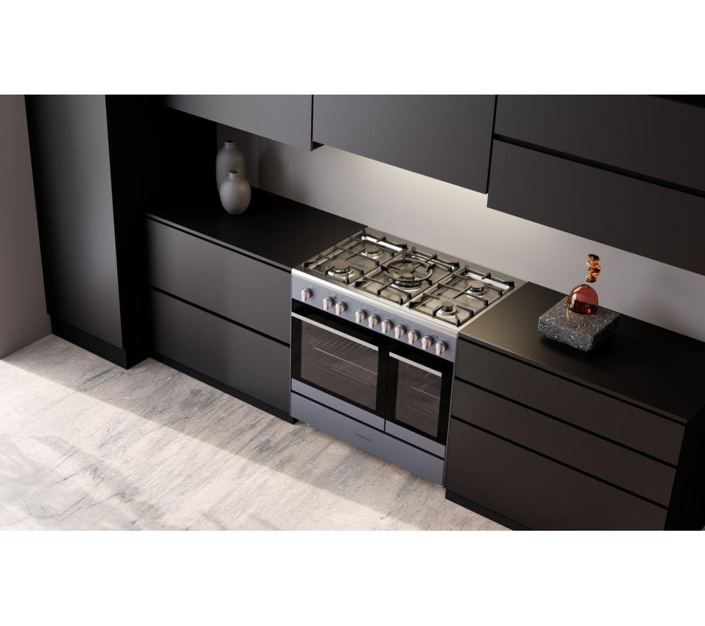 KENWOOD CK600DF-SL 90 cm Dual Fuel Range Cooker &ndash; Slate Grey & Chrome image number 10 of 10