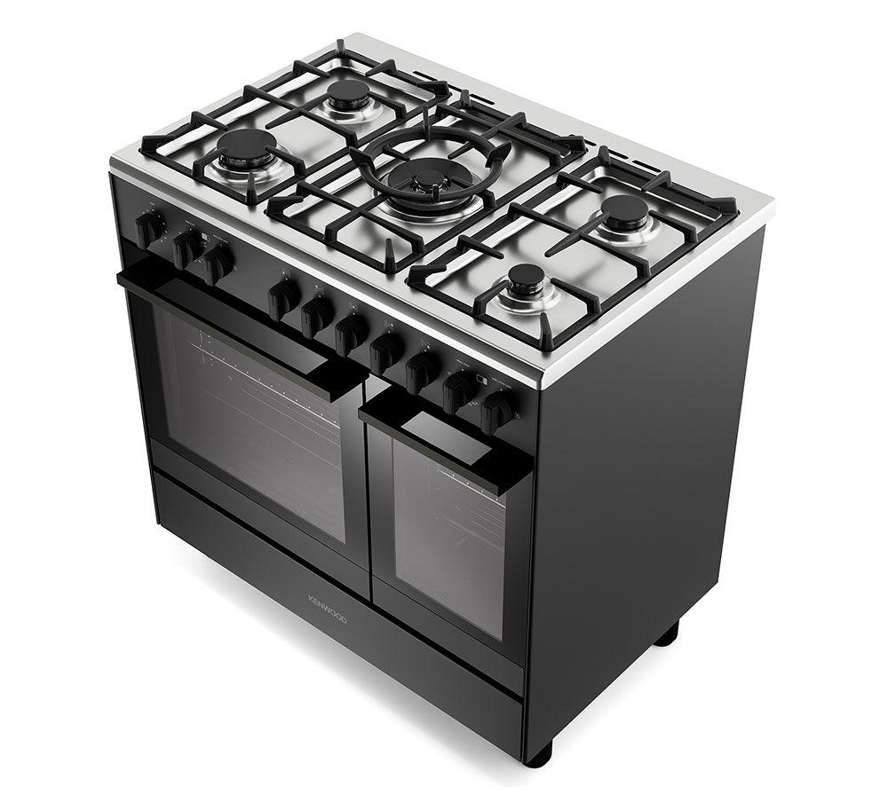 KENWOOD CK601G 90 cm Gas Range Cooker &ndash; Matt Black & Chrome image number 5 of 10