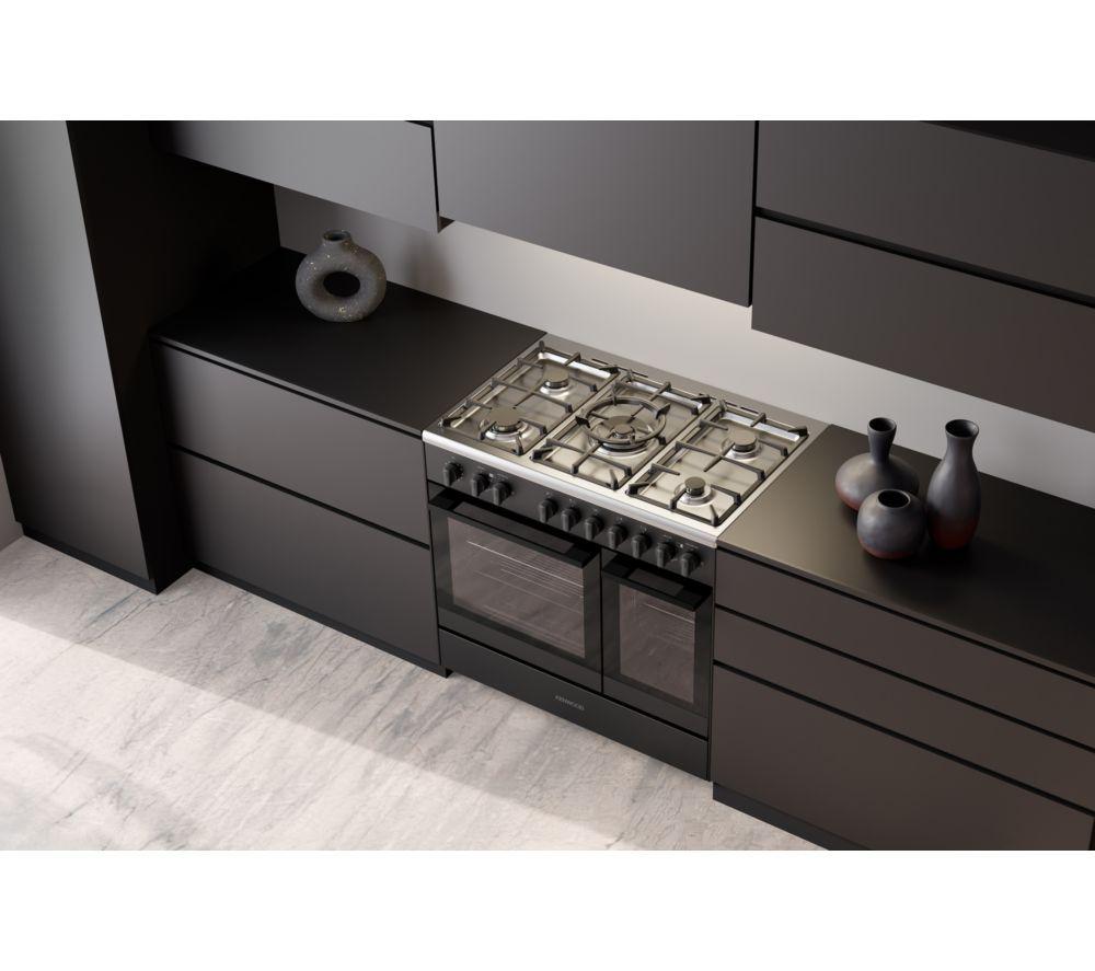 KENWOOD CK601G 90 cm Gas Range Cooker &ndash; Matt Black & Chrome image number 10 of 10