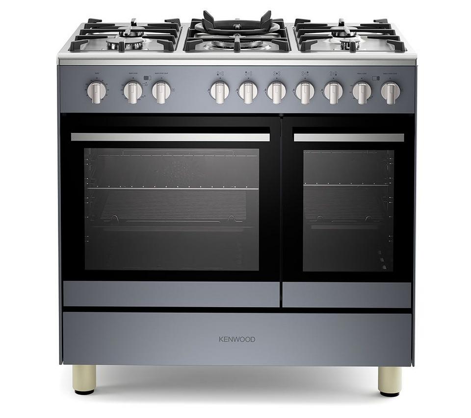 KENWOOD CK601G-SL 90 cm Gas Range Cooker – Slate Grey & Chrome