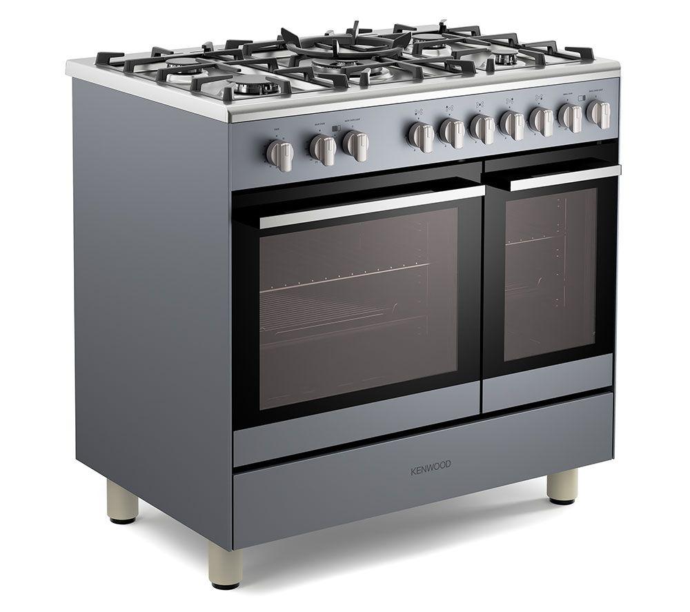 KENWOOD CK601G-SL 90 cm Gas Range Cooker &ndash; Slate Grey & Chrome image number 2 of 10